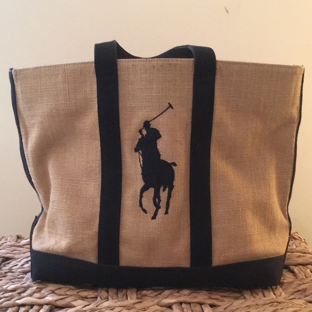 Ralph Lauren jute tote bag